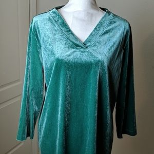 Land's End Velvet Tunic NWT